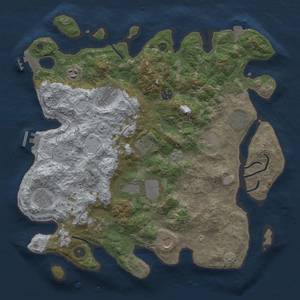 Thumbnail Rust Map: Procedural Map, Size: 4000, Seed: 857892306, 19 Monuments