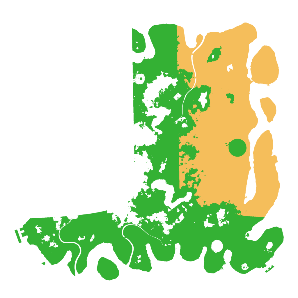 Biome Rust Map: Procedural Map, Size: 4400, Seed: 13700