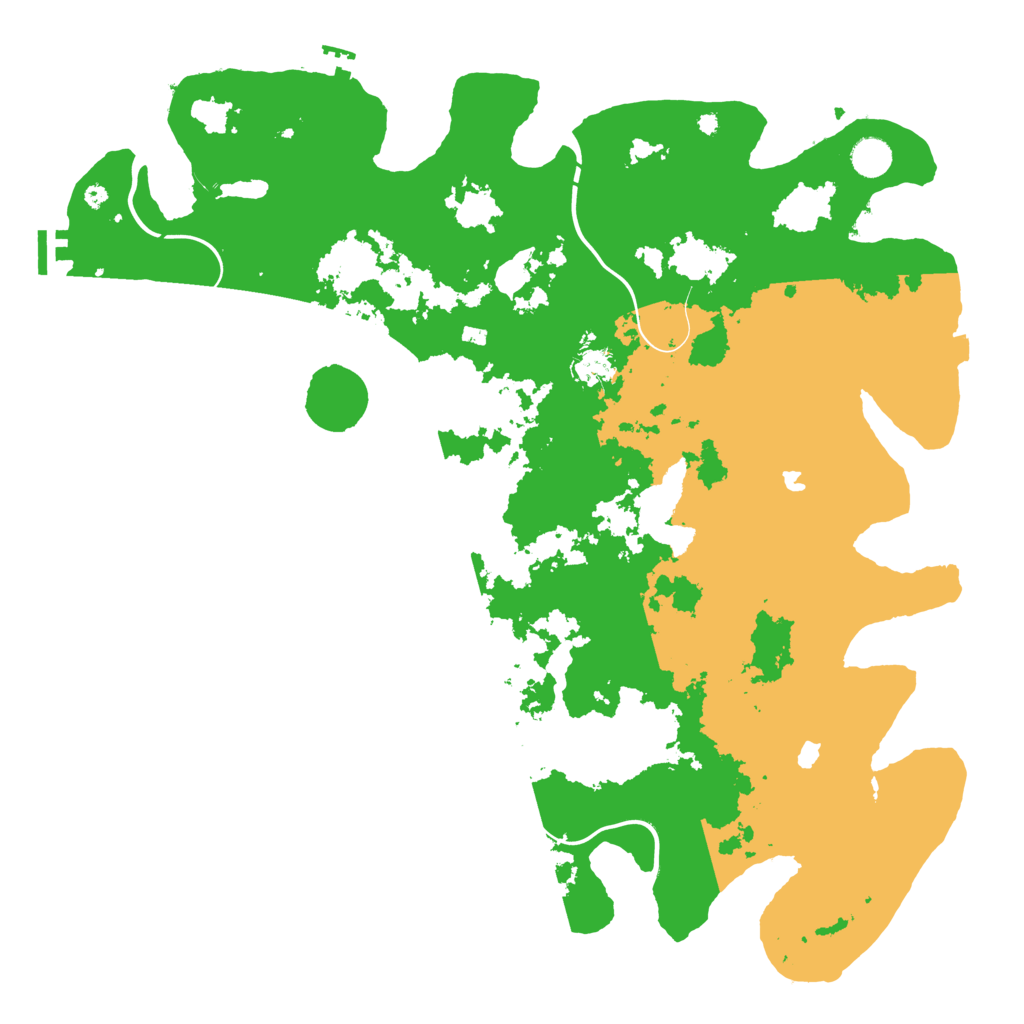 Biome Rust Map: Procedural Map, Size: 4500, Seed: 734470458