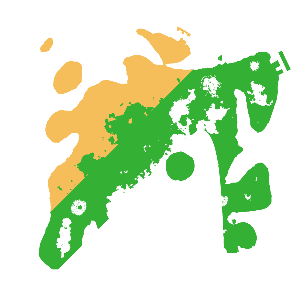 Biome Rust Map: Procedural Map, Size: 3000, Seed: 25223