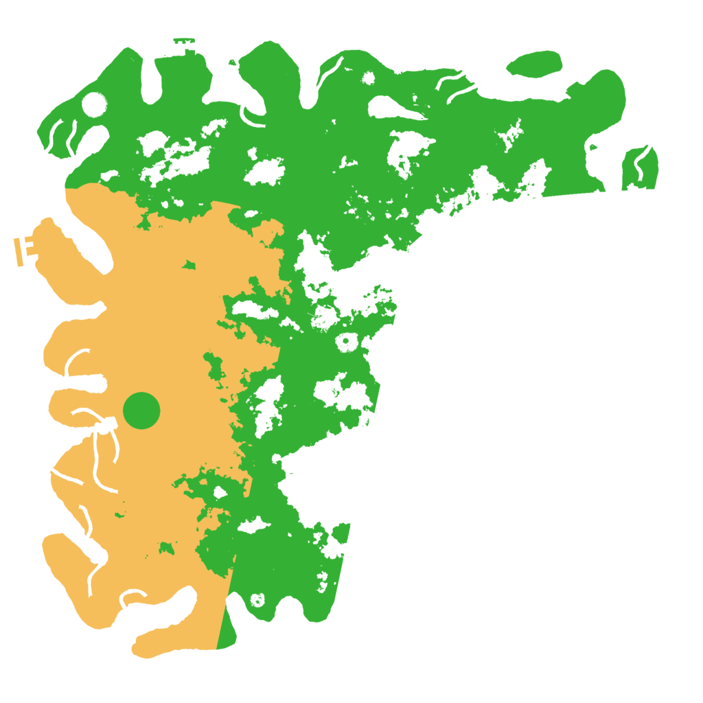 Biome Rust Map: Procedural Map, Size: 5000, Seed: 1288444