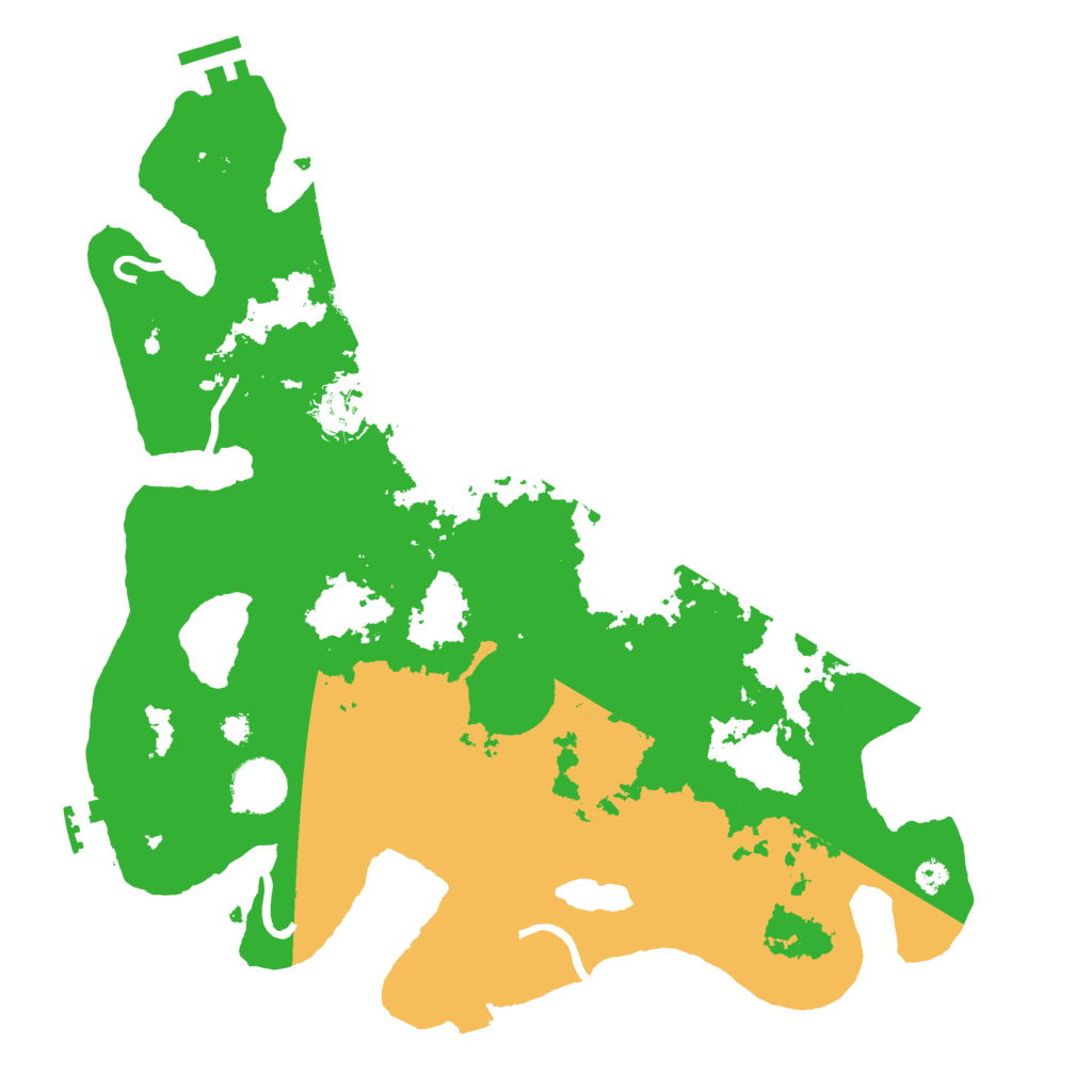 Biome Rust Map: Procedural Map, Size: 3500, Seed: 42121907