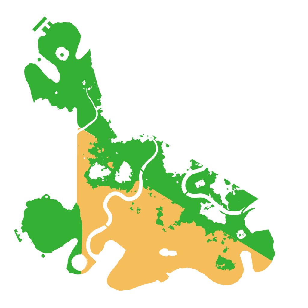 Biome Rust Map: Procedural Map, Size: 3500, Seed: 42121907