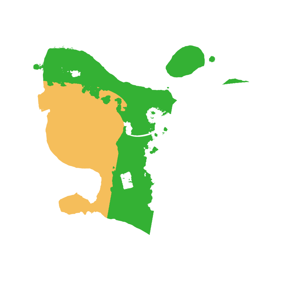 Biome Rust Map: Procedural Map, Size: 2000, Seed: 151768210