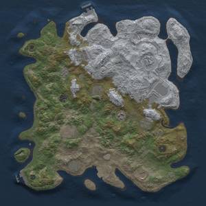 Thumbnail Rust Map: Procedural Map, Size: 4200, Seed: 840507506, 19 Monuments