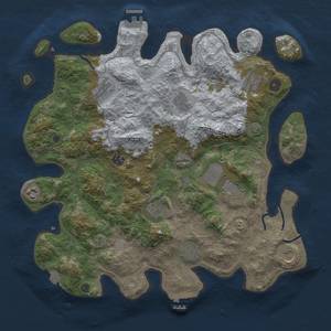 Thumbnail Rust Map: Procedural Map, Size: 4000, Seed: 586421744, 18 Monuments