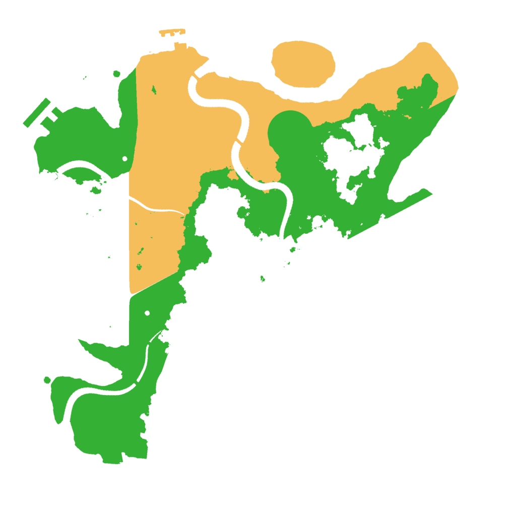 Biome Rust Map: Procedural Map, Size: 3000, Seed: 24860