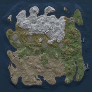 Thumbnail Rust Map: Procedural Map, Size: 4000, Seed: 1040175564, 18 Monuments