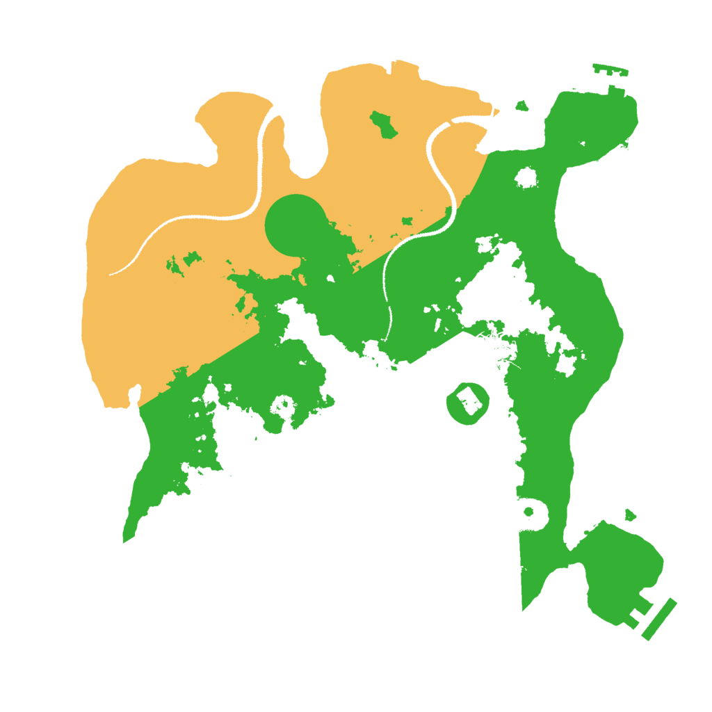 Biome Rust Map: Procedural Map, Size: 3000, Seed: 104470641