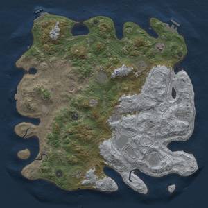 Thumbnail Rust Map: Procedural Map, Size: 4250, Seed: 581396967, 19 Monuments