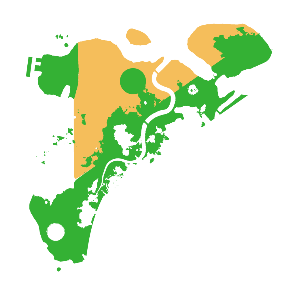 Biome Rust Map: Procedural Map, Size: 3000, Seed: 6416