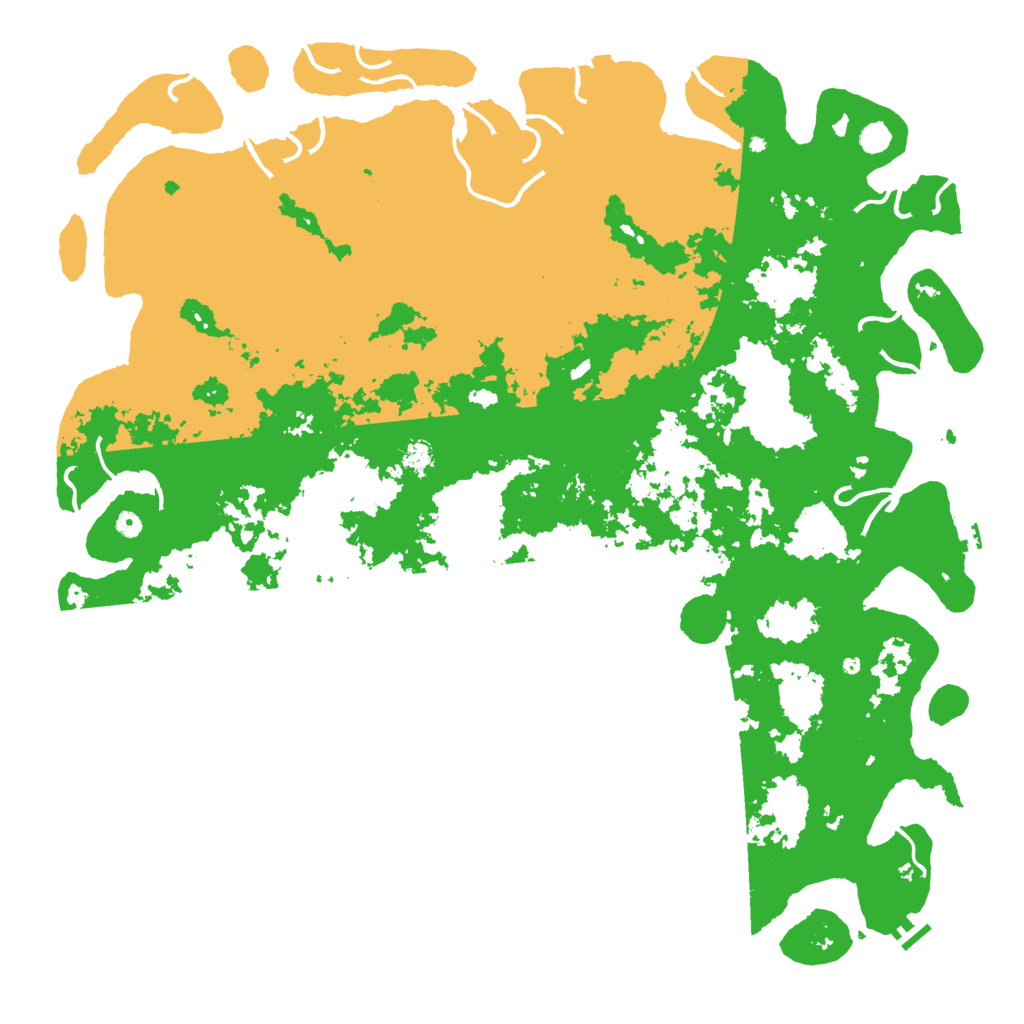 Biome Rust Map: Procedural Map, Size: 6000, Seed: 1039994512