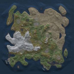 Thumbnail Rust Map: Procedural Map, Size: 3850, Seed: 18072024, 18 Monuments