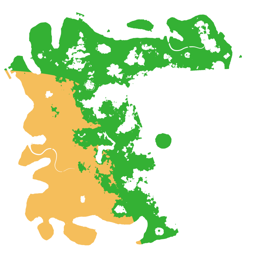 Biome Rust Map: Procedural Map, Size: 4600, Seed: 6068100