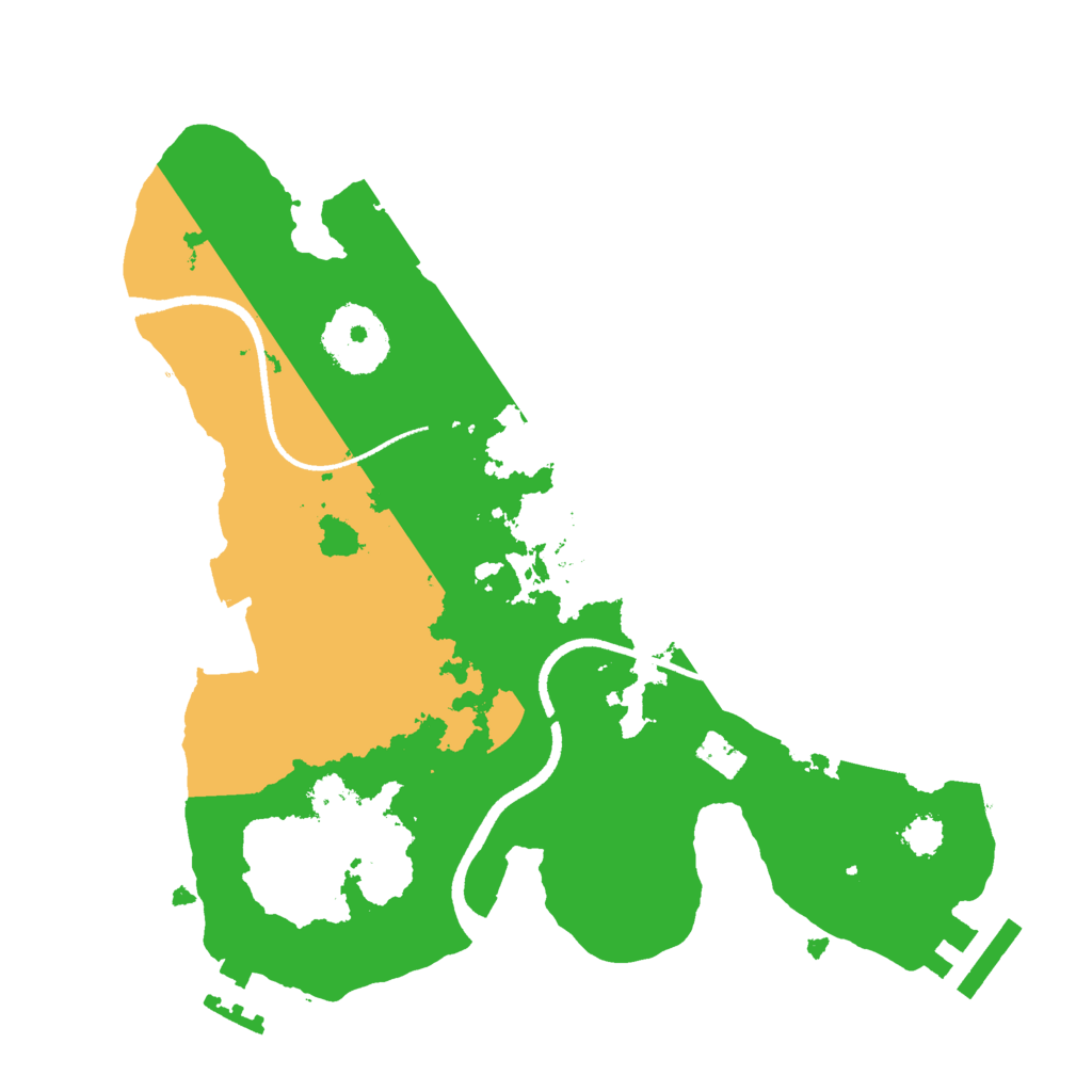 Biome Rust Map: Procedural Map, Size: 2500, Seed: 1961210054