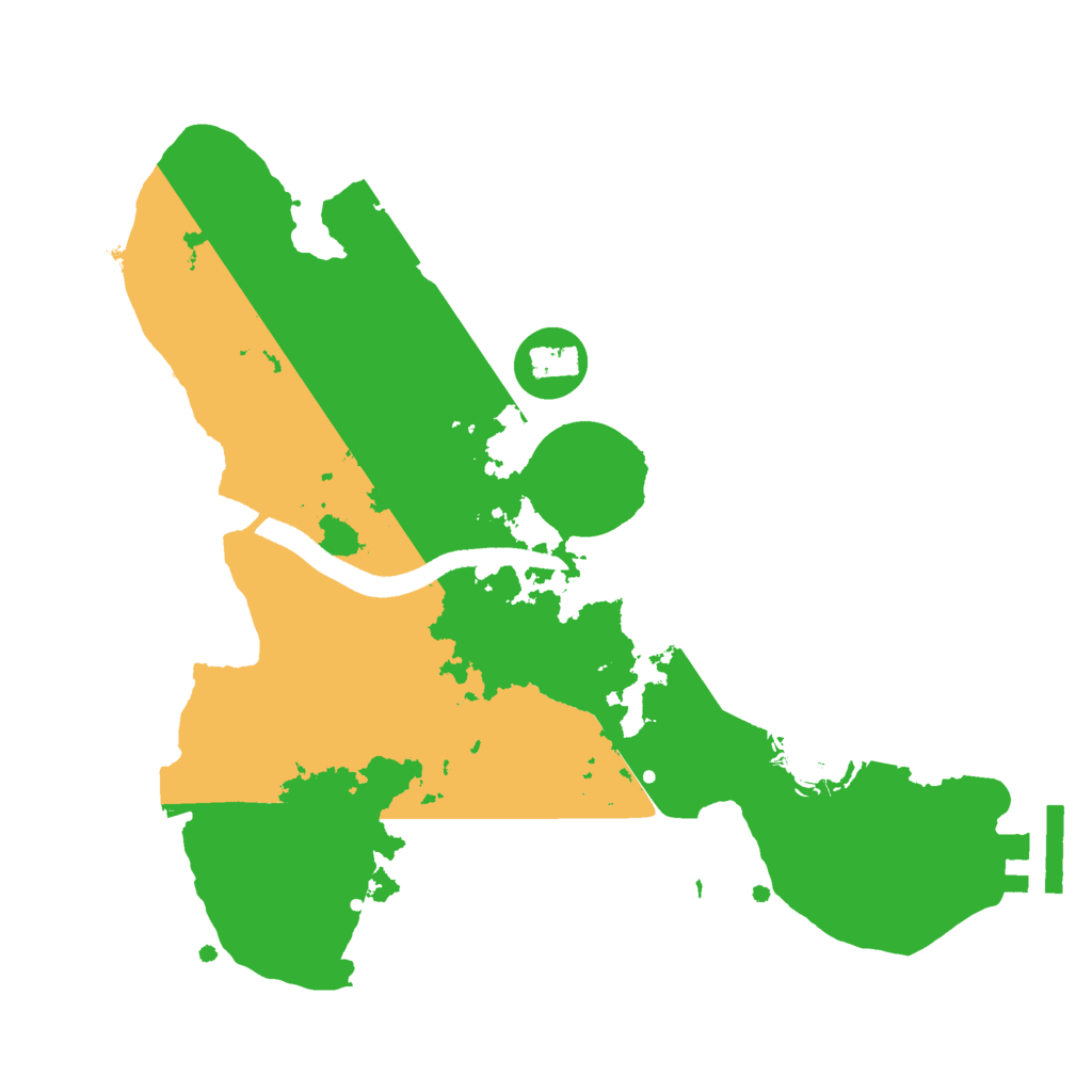 Biome Rust Map: Procedural Map, Size: 2500, Seed: 1961210054