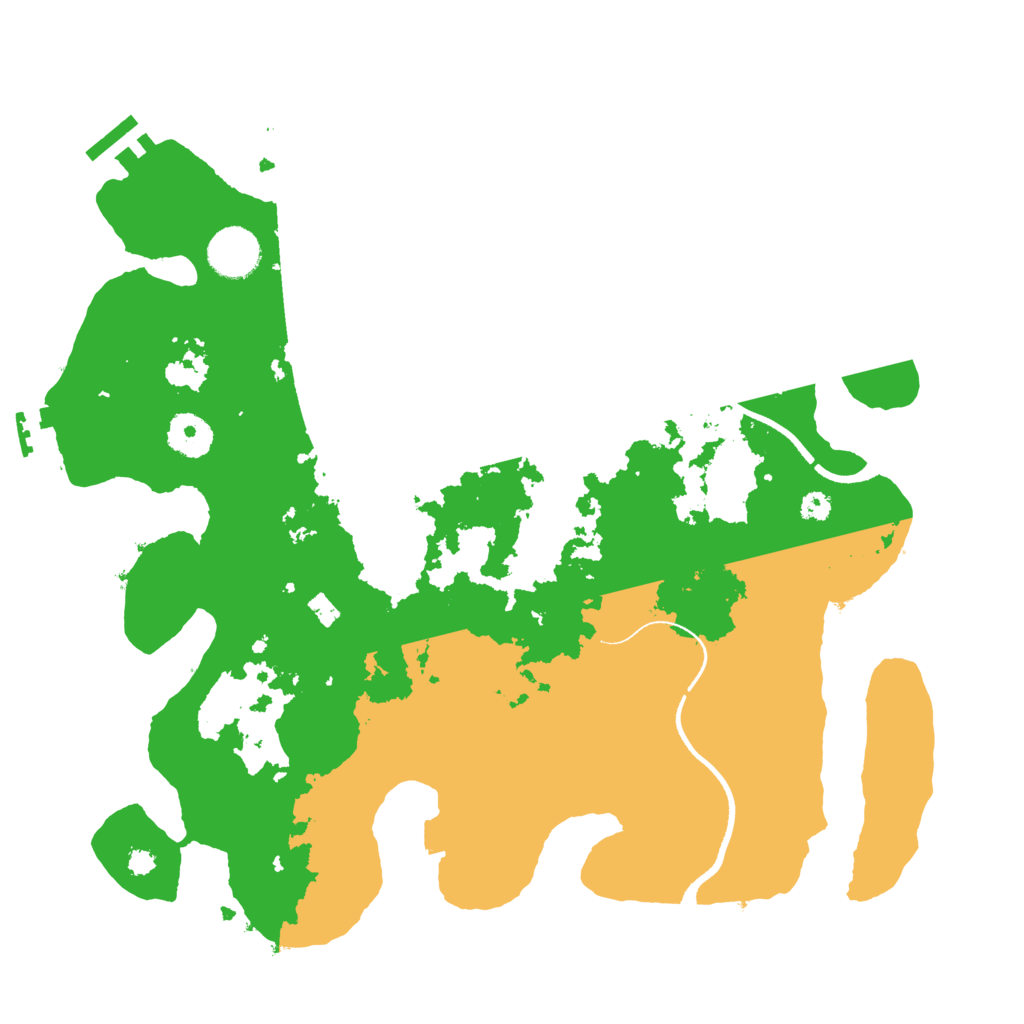 Biome Rust Map: Procedural Map, Size: 3478, Seed: 1