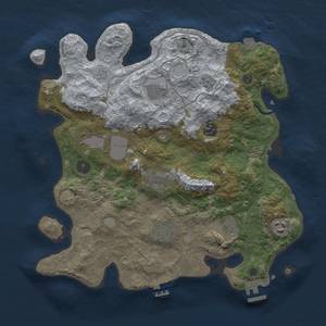 Thumbnail Rust Map: Procedural Map, Size: 3544, Seed: 1248651491, 16 Monuments