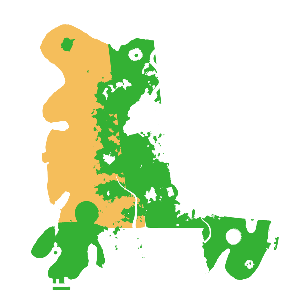 Biome Rust Map: Procedural Map, Size: 3500, Seed: 899909588