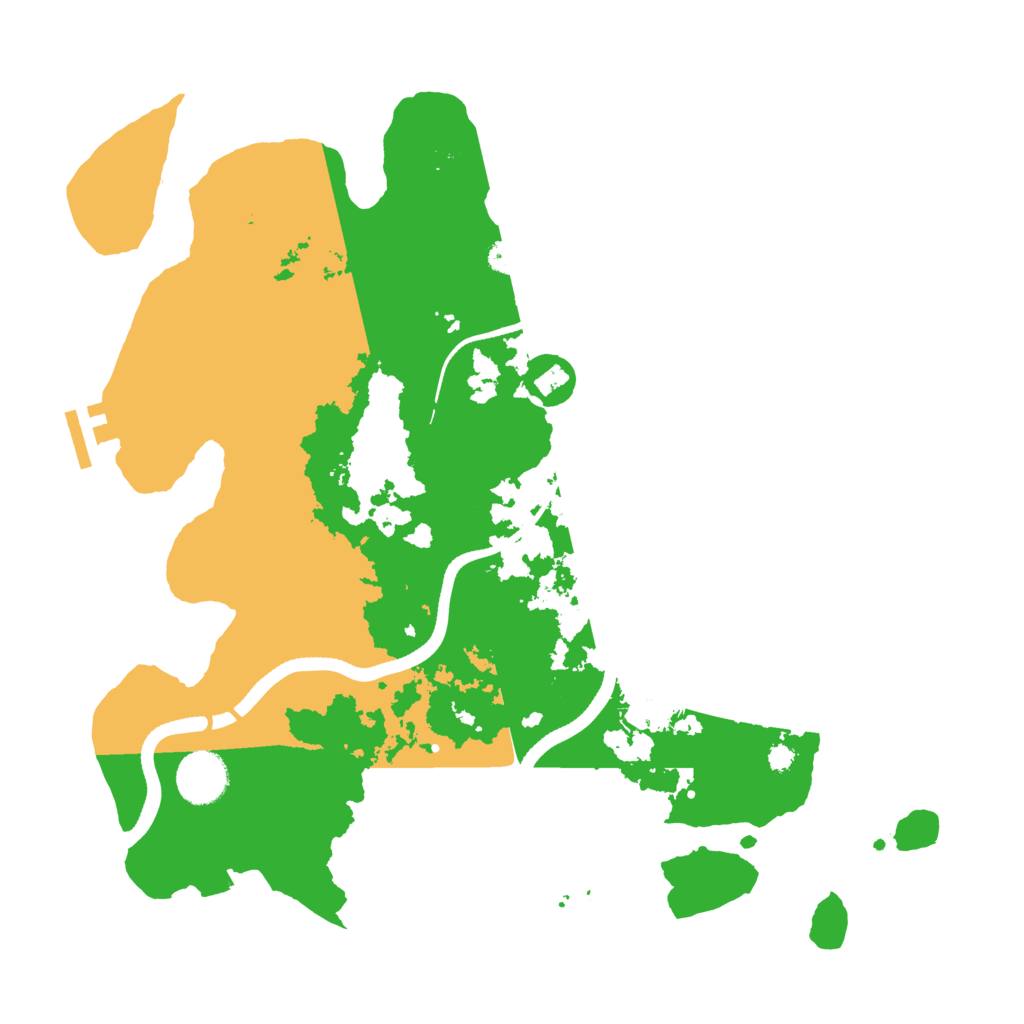 Biome Rust Map: Procedural Map, Size: 3500, Seed: 309201520