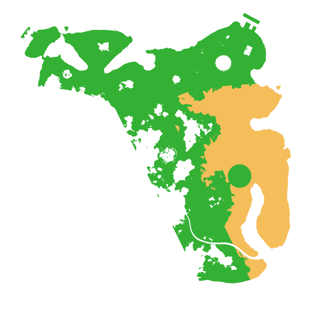 Biome Rust Map: Procedural Map, Size: 3500, Seed: 1963598415