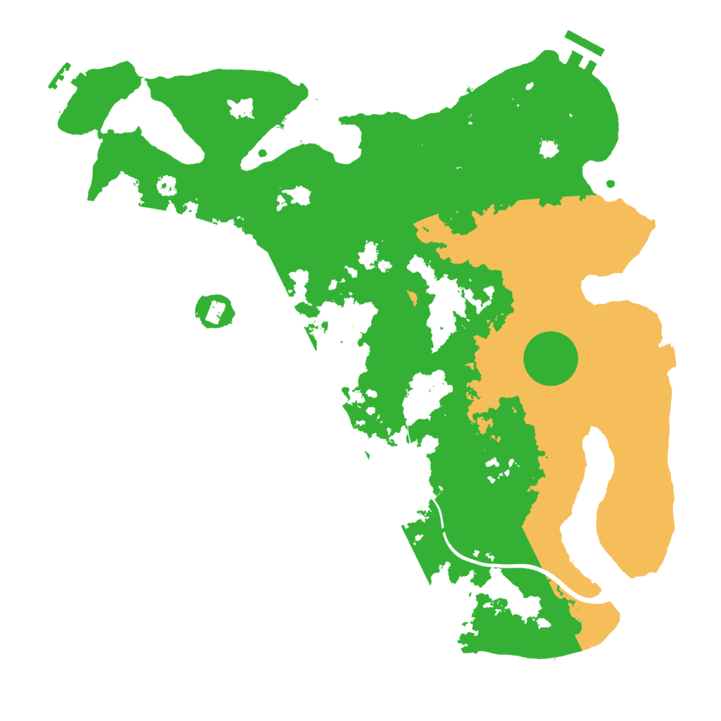 Biome Rust Map: Procedural Map, Size: 3500, Seed: 1963598415