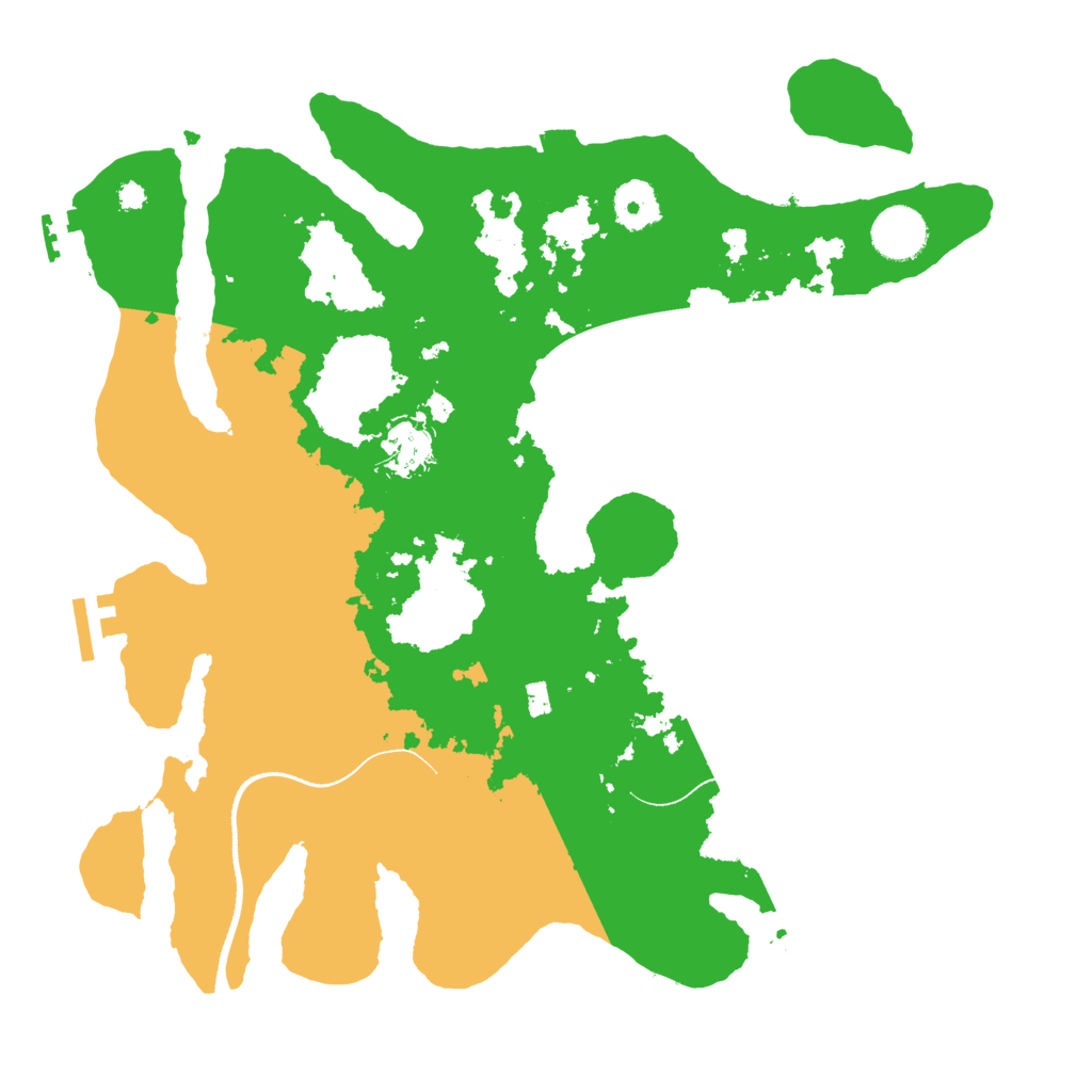 Biome Rust Map: Procedural Map, Size: 3500, Seed: 1304594853