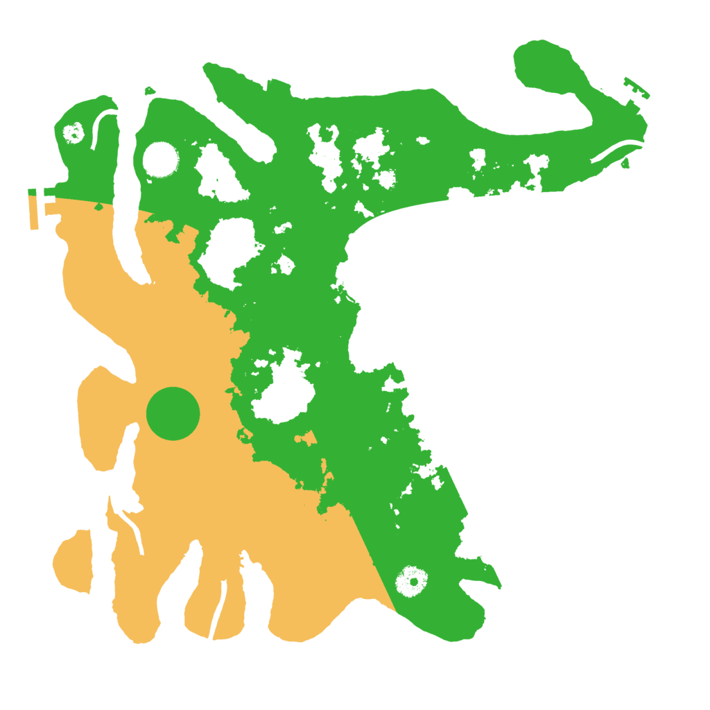 Biome Rust Map: Procedural Map, Size: 3500, Seed: 1304594853