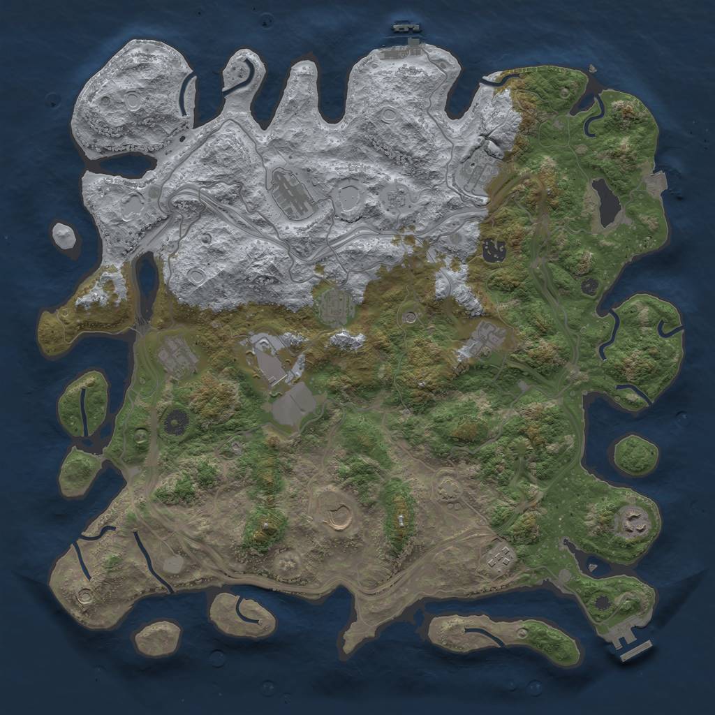 Rust Map: Procedural Map, Size: 4250, Seed: 211420260, 18 Monuments