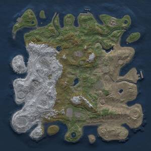 Thumbnail Rust Map: Procedural Map, Size: 4250, Seed: 802297709, 16 Monuments