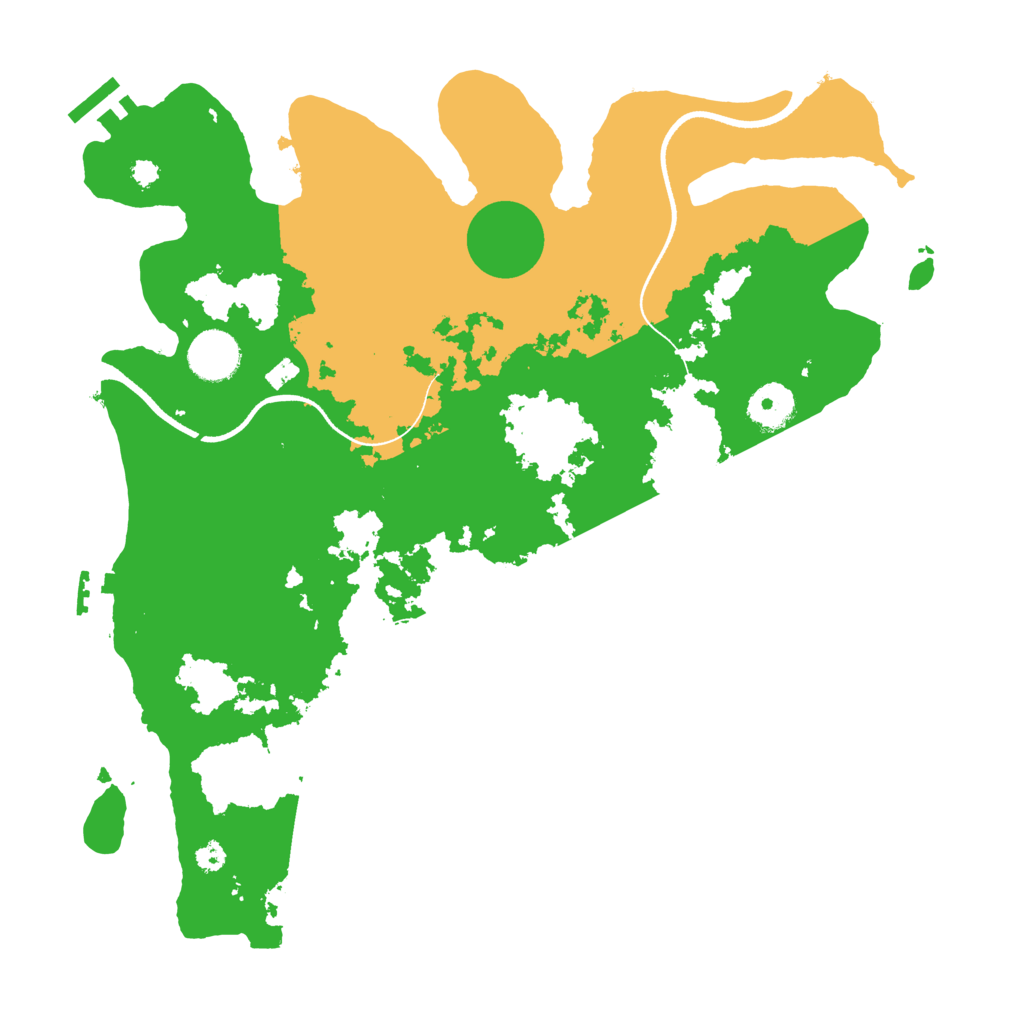 Biome Rust Map: Procedural Map, Size: 3500, Seed: 376438589