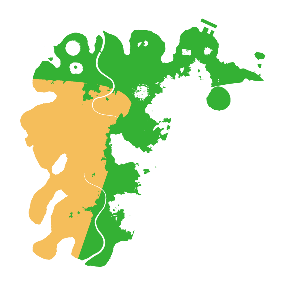 Biome Rust Map: Procedural Map, Size: 3500, Seed: 1821155264