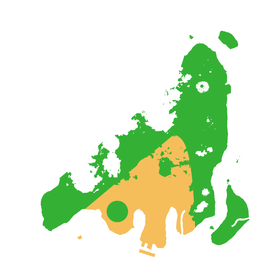 Biome Rust Map: Procedural Map, Size: 3300, Seed: 634569154