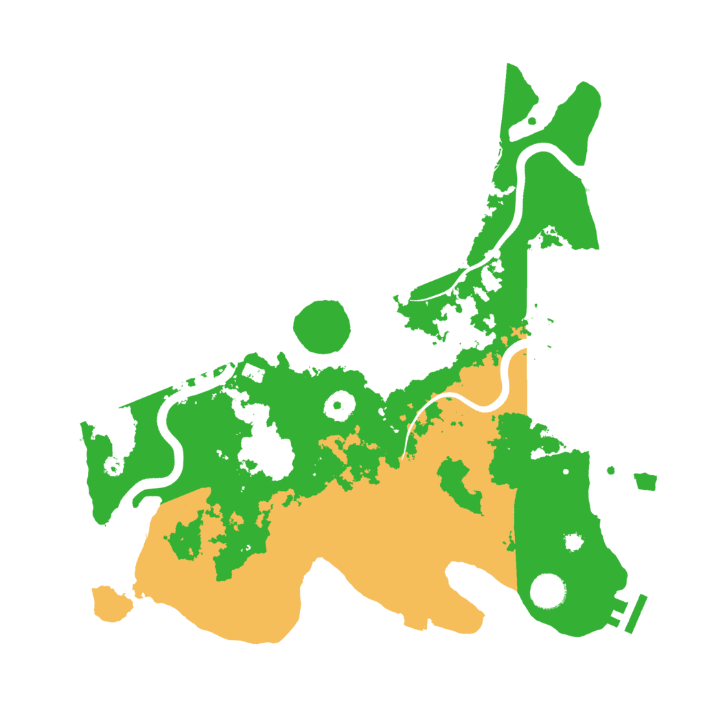 Biome Rust Map: Procedural Map, Size: 3500, Seed: 1075629968