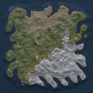 Thumbnail Rust Map: Procedural Map, Size: 4250, Seed: 282676018, 18 Monuments