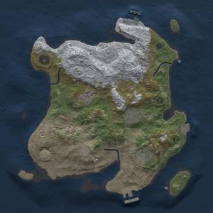 Thumbnail Rust Map: Procedural Map, Size: 3000, Seed: 2123512164, 11 Monuments