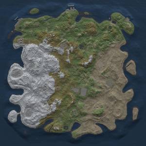 Thumbnail Rust Map: Procedural Map, Size: 4750, Seed: 514, 19 Monuments