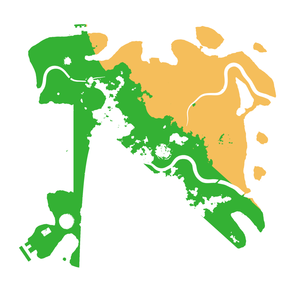 Biome Rust Map: Procedural Map, Size: 3500, Seed: 2024061473