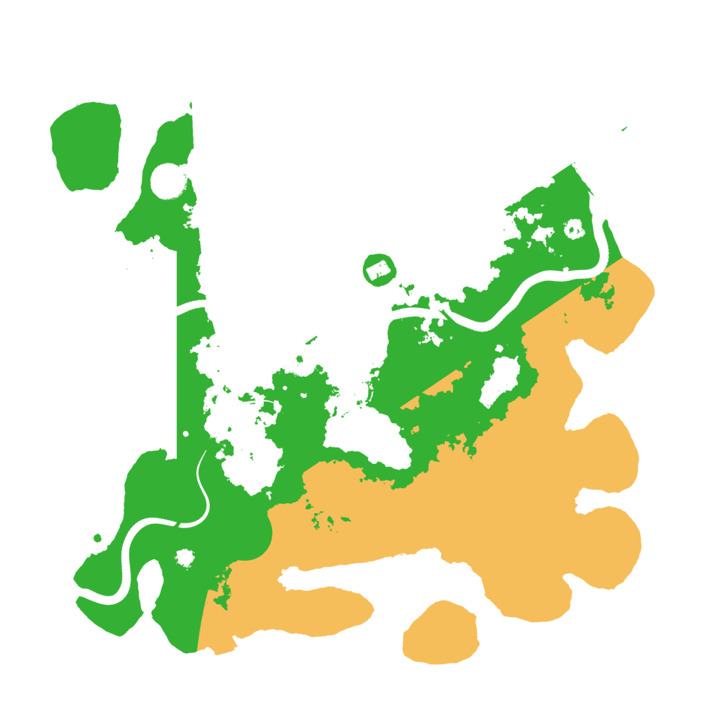 Biome Rust Map: Procedural Map, Size: 3500, Seed: 6093