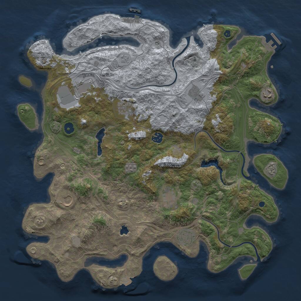 Rust Map: Procedural Map, Size: 4250, Seed: 1772013235, 15 Monuments