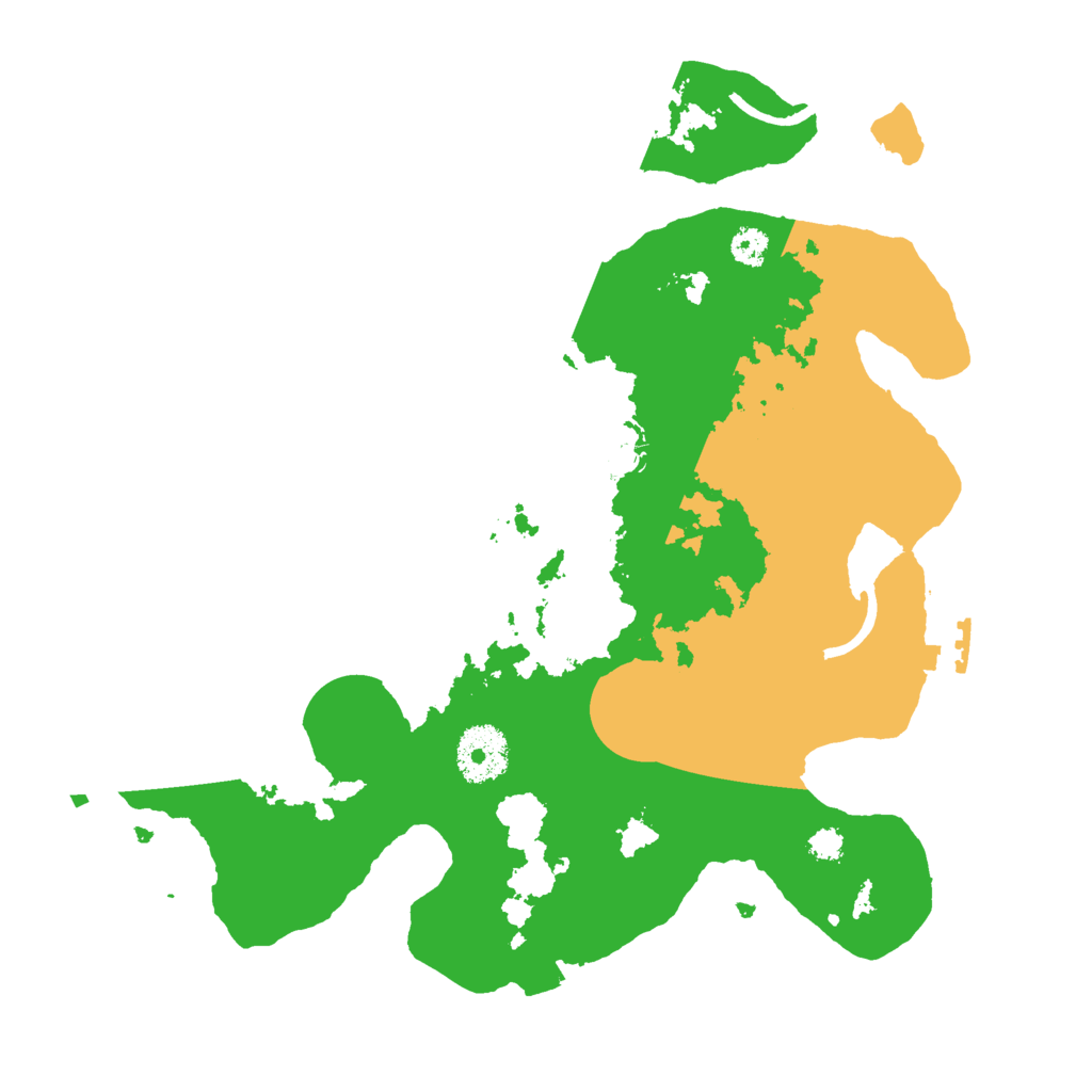 Biome Rust Map: Procedural Map, Size: 3000, Seed: 540880458