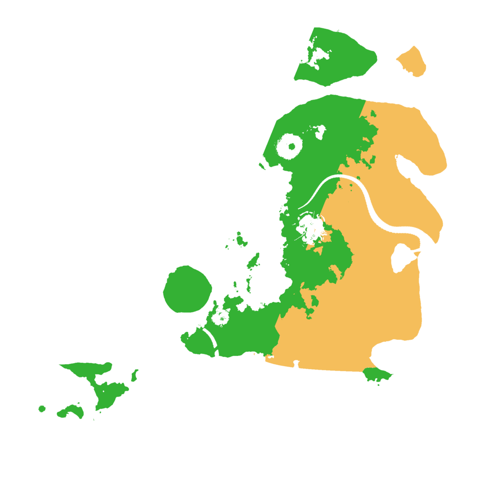 Biome Rust Map: Procedural Map, Size: 3000, Seed: 540880458