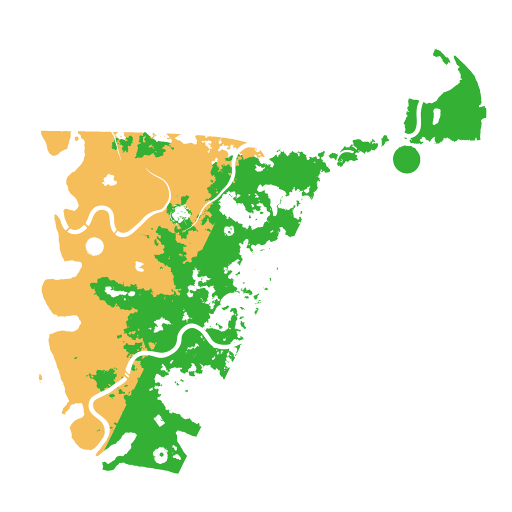 Biome Rust Map: Procedural Map, Size: 5000, Seed: 95457448