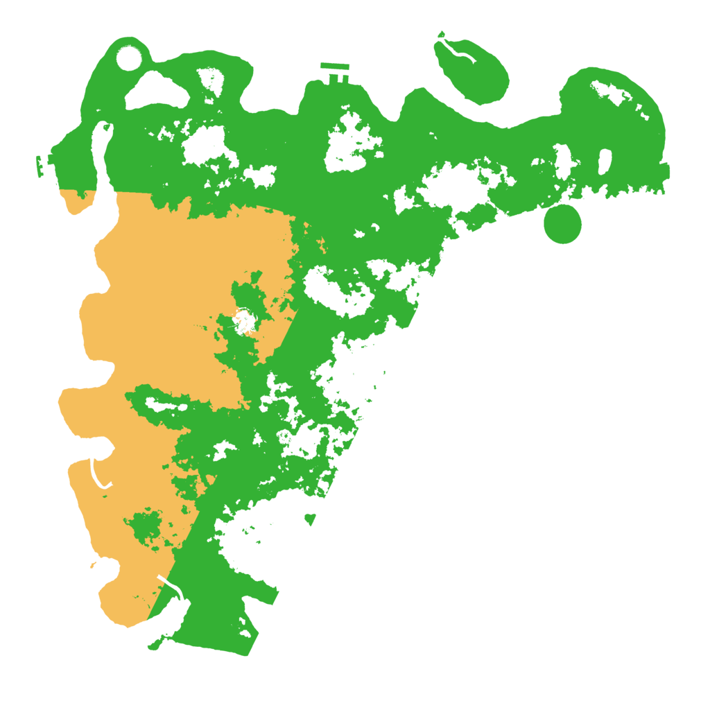 Biome Rust Map: Procedural Map, Size: 5000, Seed: 95457448