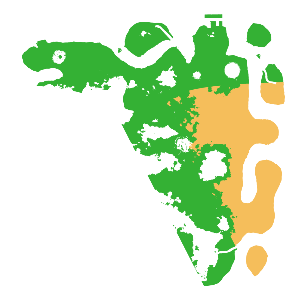 Biome Rust Map: Procedural Map, Size: 3500, Seed: 643526