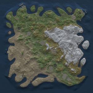 Thumbnail Rust Map: Procedural Map, Size: 4500, Seed: 312626179, 19 Monuments