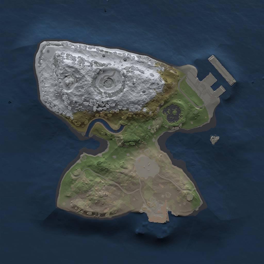 Rust Map: Procedural Map, Size: 1500, Seed: 1620506713, 5 Monuments