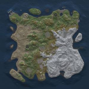 Thumbnail Rust Map: Procedural Map, Size: 4000, Seed: 180724, 18 Monuments