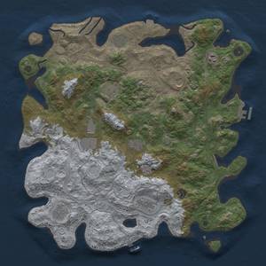 Thumbnail Rust Map: Procedural Map, Size: 4250, Seed: 1814646588, 19 Monuments