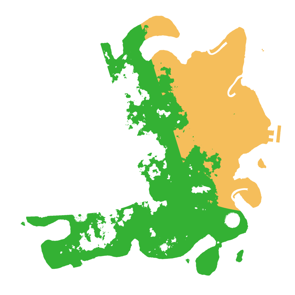 Biome Rust Map: Procedural Map, Size: 3500, Seed: 2029566395